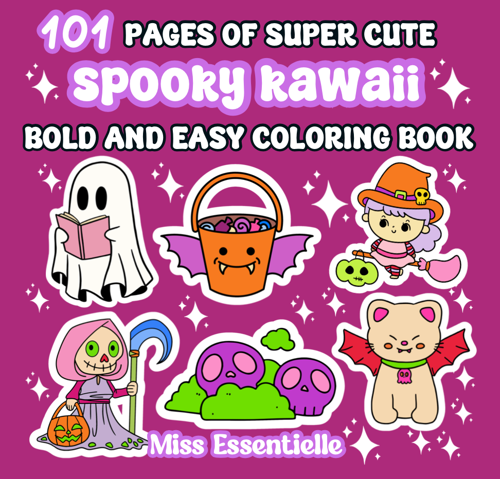 Super Cute Bold & Easy Digital Coloring Books